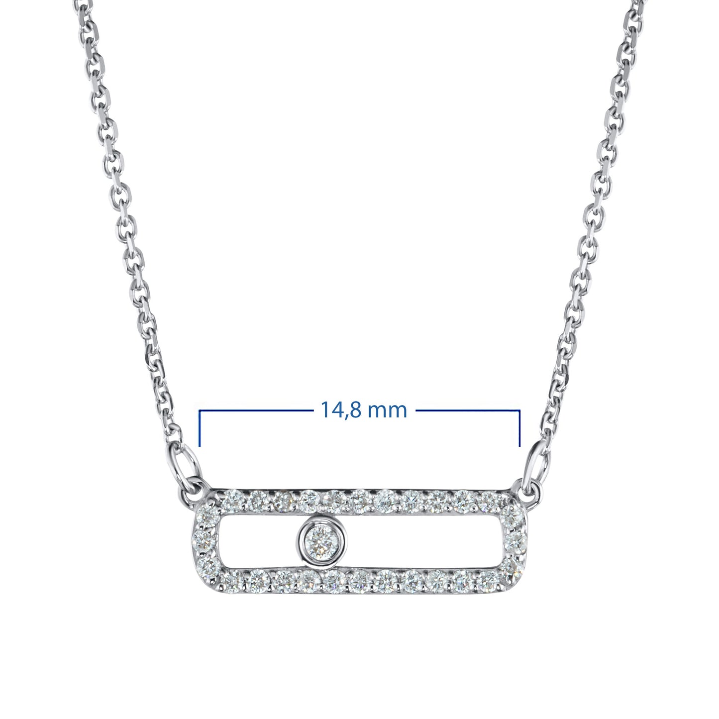 14K Yellow Gold Necklace with Lab-Created Diamonds 3.610 CT.TW