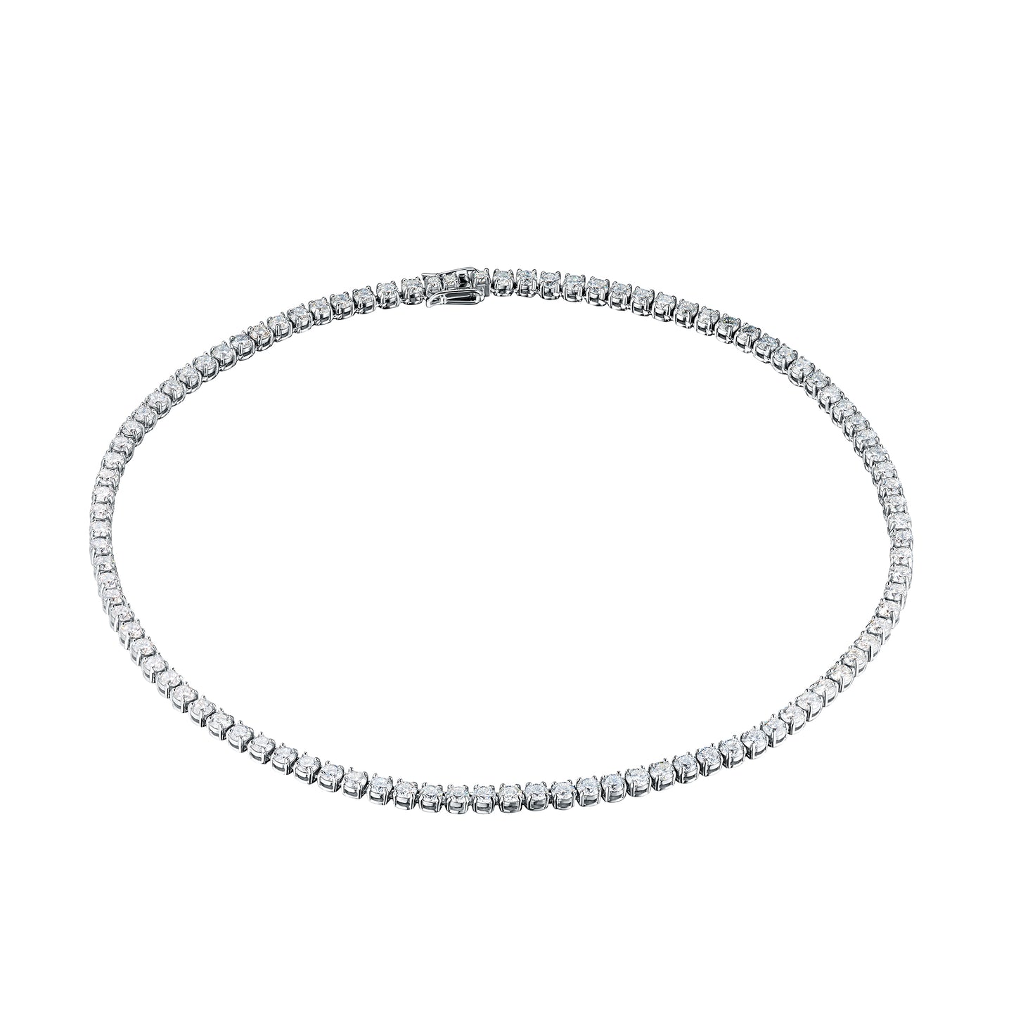 14K White Gold Necklace with Lab-Created Diamonds 901.600 CT.TW