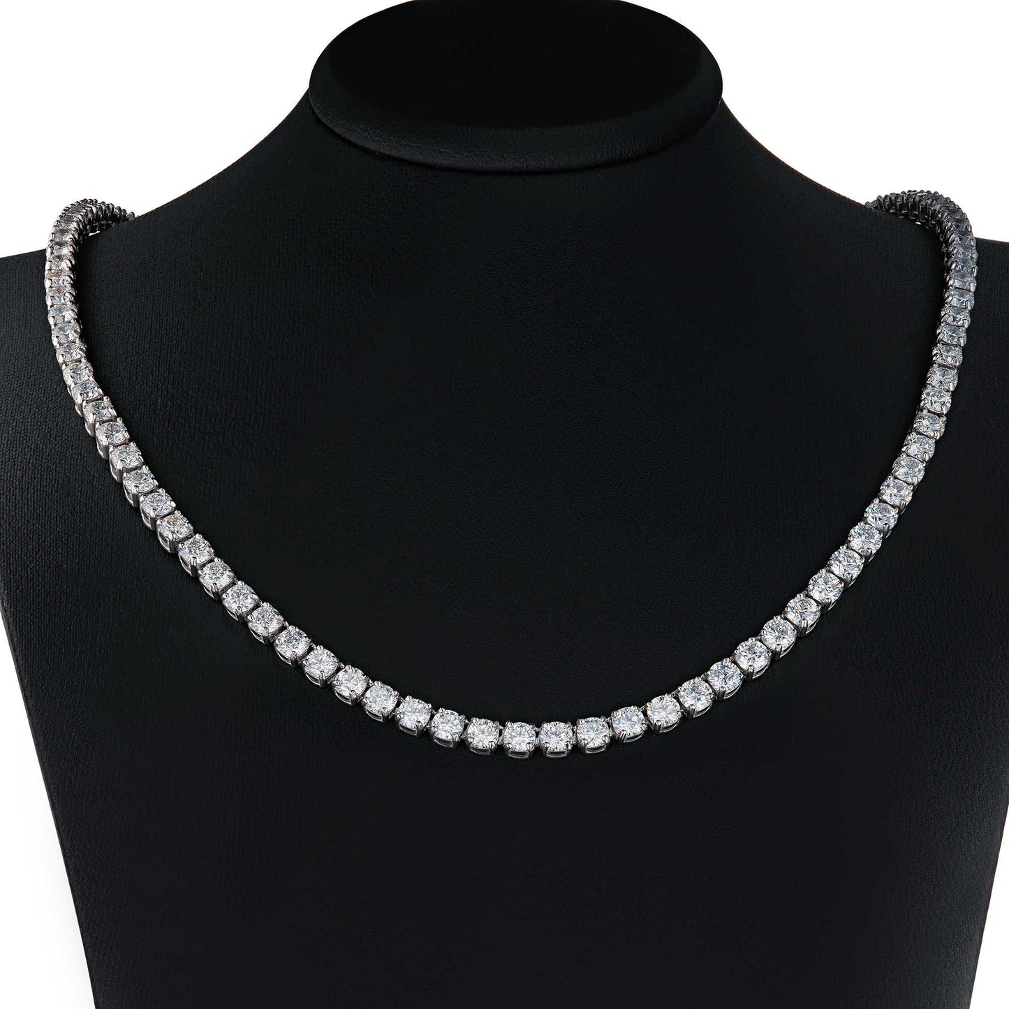 14K White Gold Necklace with Lab-Created Diamonds 901.600 CT.TW