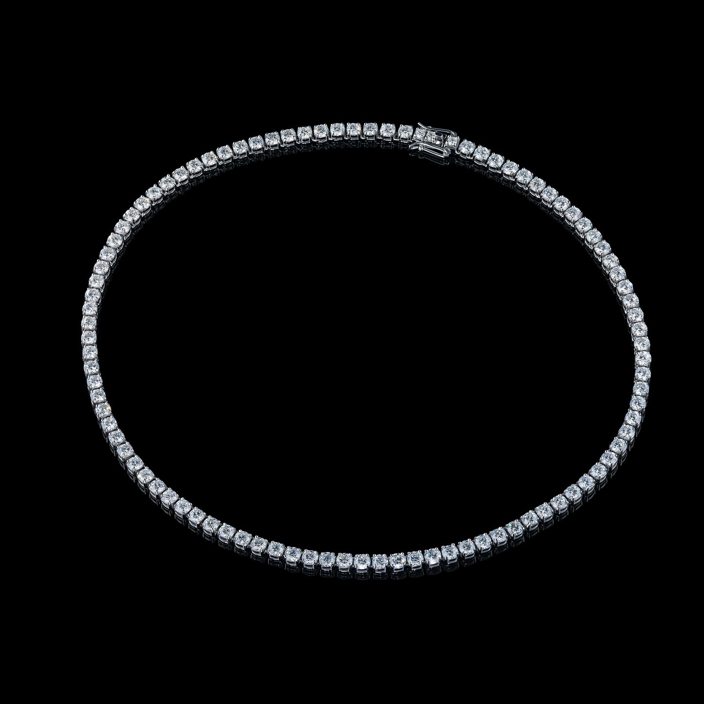 14K White Gold Necklace with Lab-Created Diamonds 901.600 CT.TW