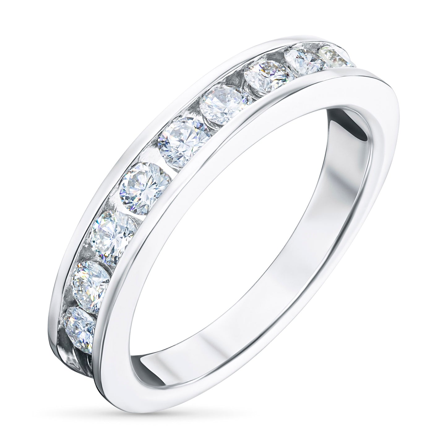 14K White Gold Ring with Natural Diamonds 5.630 CT.TW