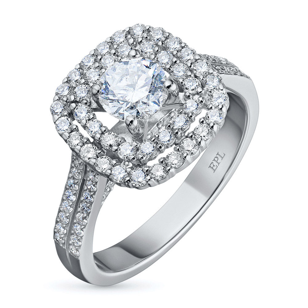 14K White Gold Ring with Lab-Created Diamonds 39.750 CT.TW