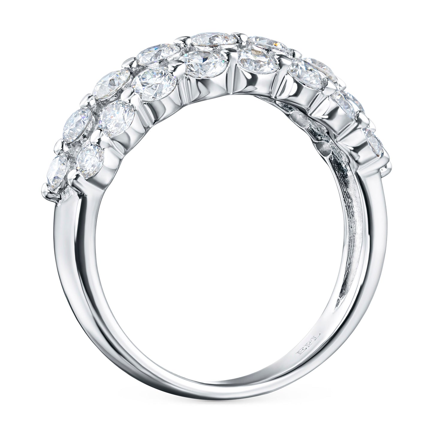 14K White Gold Ring with Natural Diamonds 8.310 CT.TW