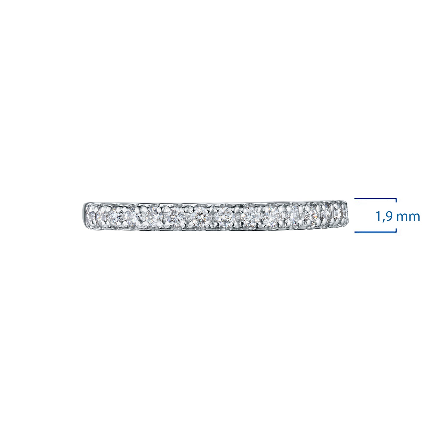 14K White Gold Ring with Lab-Created Diamonds 2.730 CT.TW
