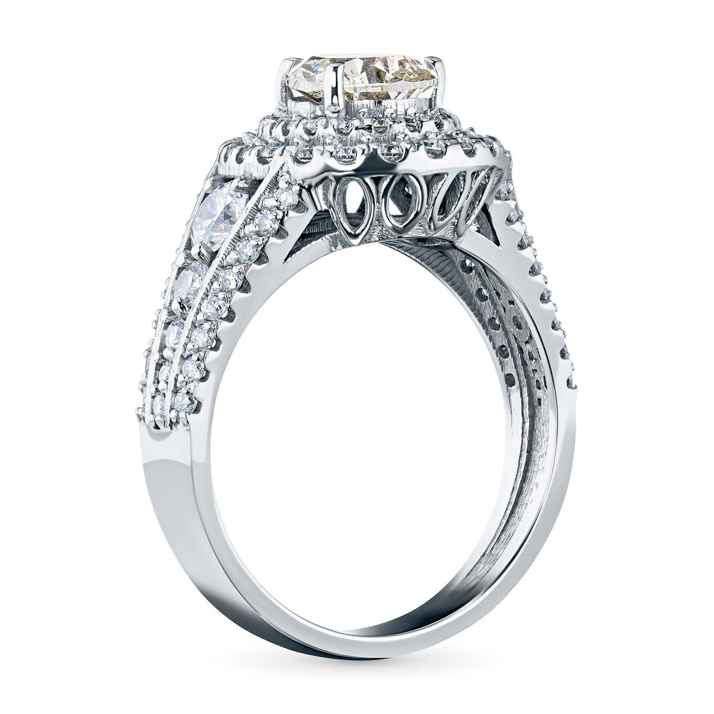 14K White Gold Ring with Lab-Created Diamonds 26.950 CT.TW