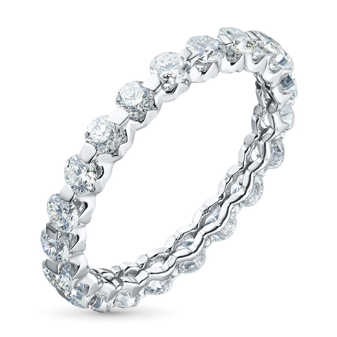 14K White Gold Ring with Natural Diamonds 27.620 CT.TW
