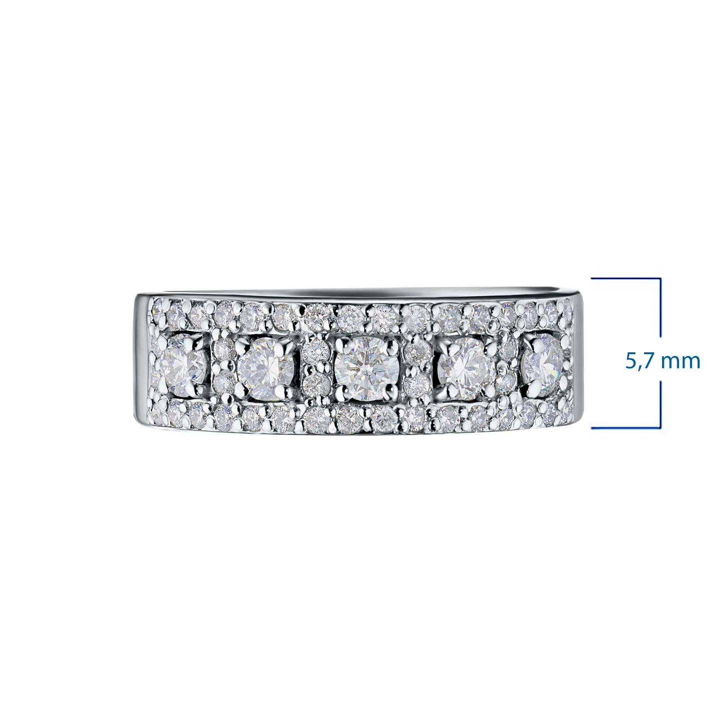14K Yellow Gold Ring with Lab-Created Diamonds 14.800 CT.TW