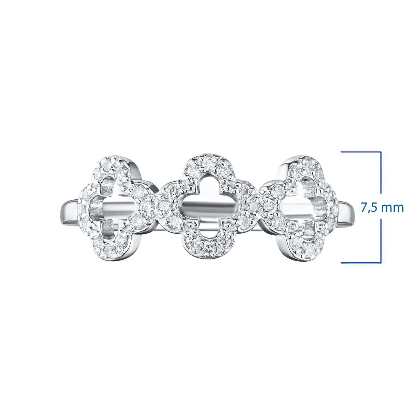14K White Gold Ring with Natural Diamonds 6.010 CT.TW