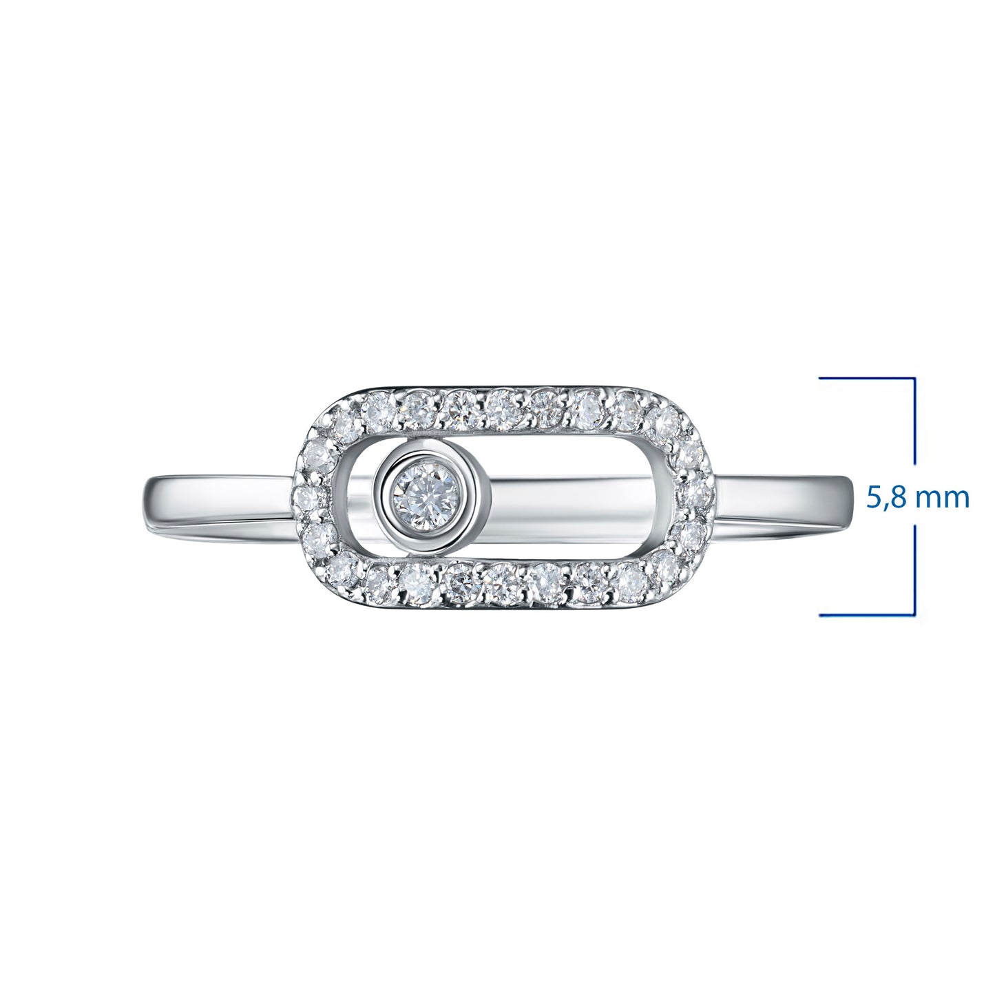 Sterling Silver Ring with Lab-Created Diamonds 2.640 CT.TW