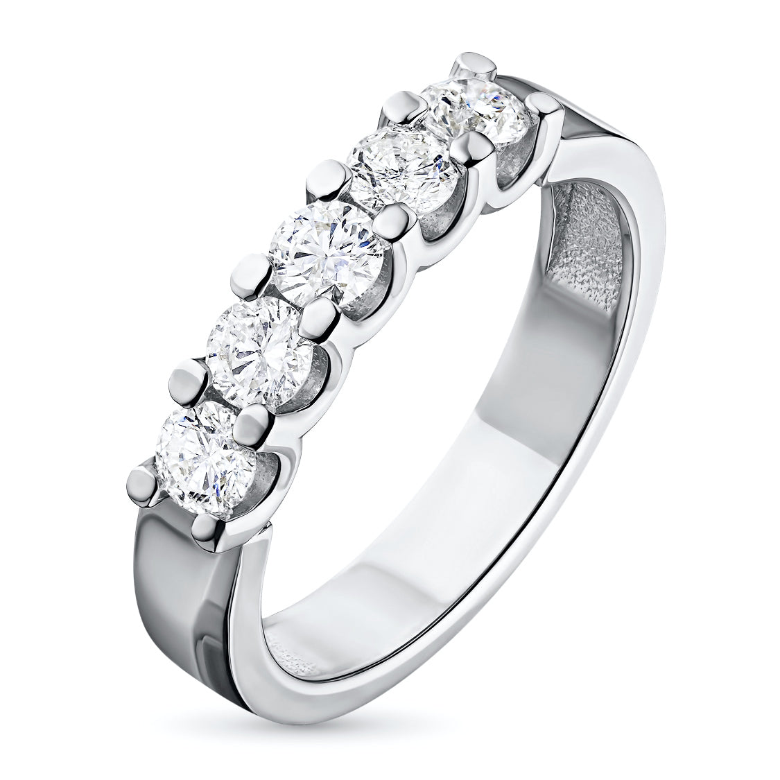 14K White Gold Ring with Natural Diamonds 4.410 CT.TW