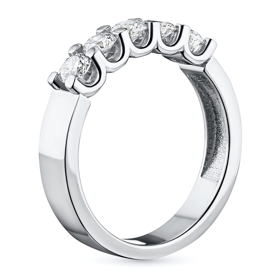 14K White Gold Ring with Natural Diamonds 4.410 CT.TW