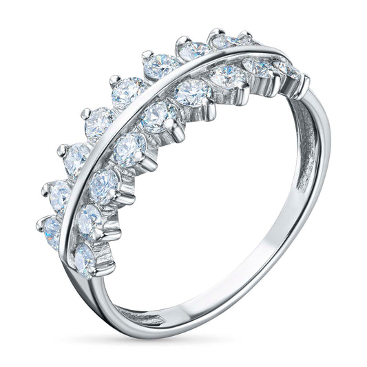 14K White Gold Ring with Lab-Created Diamonds 14.980 CT.TW