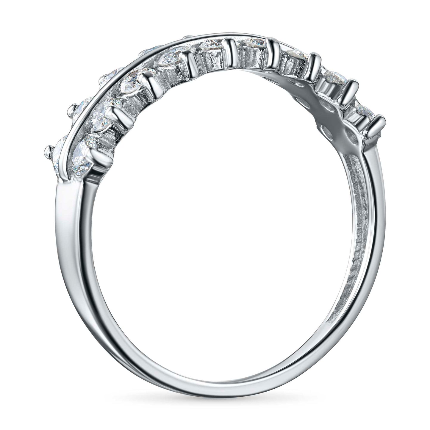 14K White Gold Ring with Lab-Created Diamonds 14.980 CT.TW
