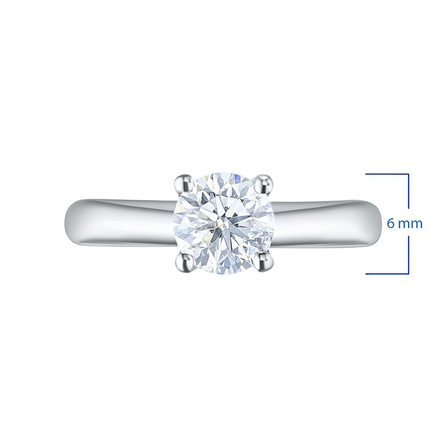 14K White Gold Ring with Natural Diamonds 0.300 CT.TW