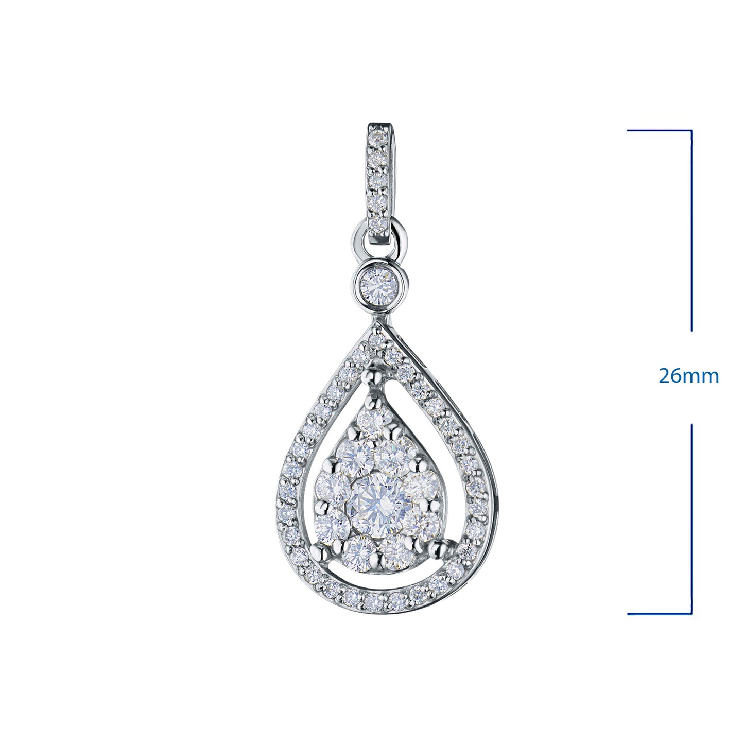 14K Yellow Gold Pendant with Lab-Created Diamonds 9.390 CT.TW