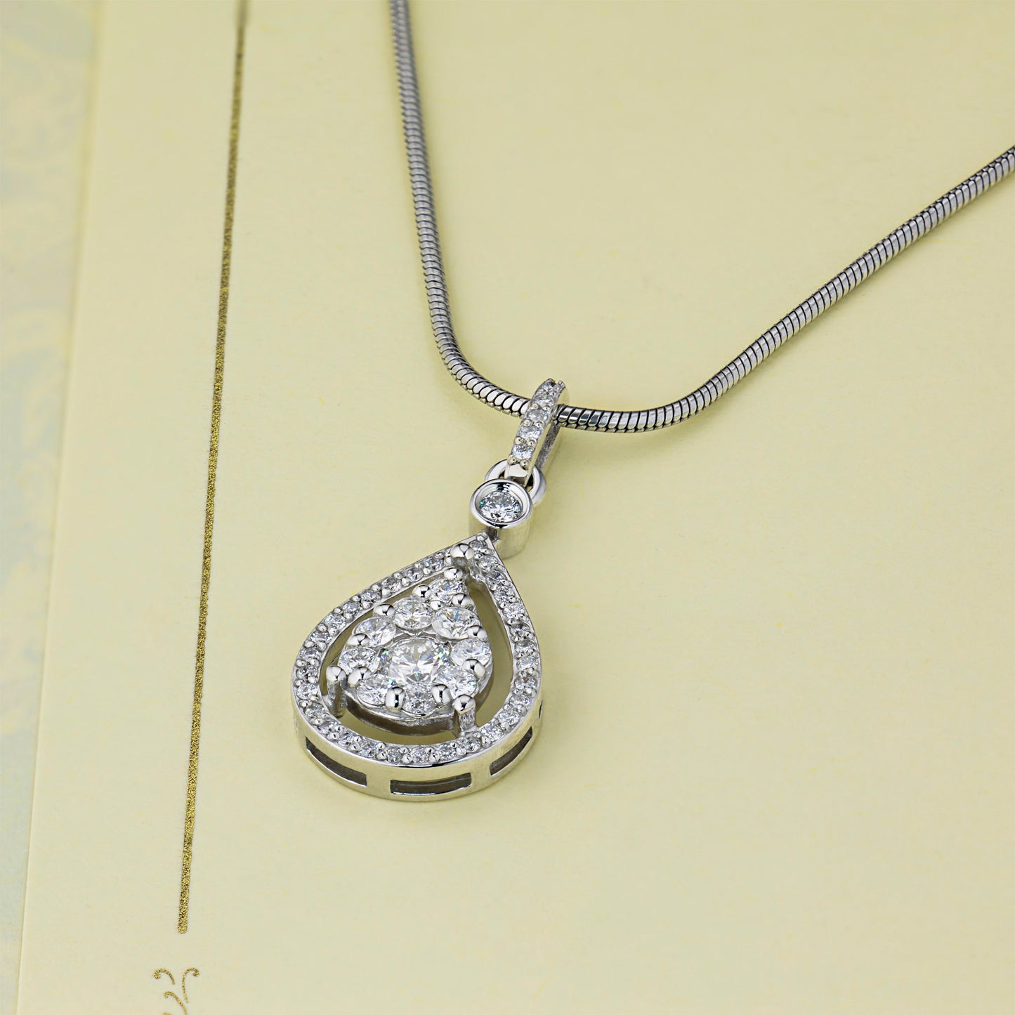 14K Yellow Gold Pendant with Lab-Created Diamonds 9.390 CT.TW