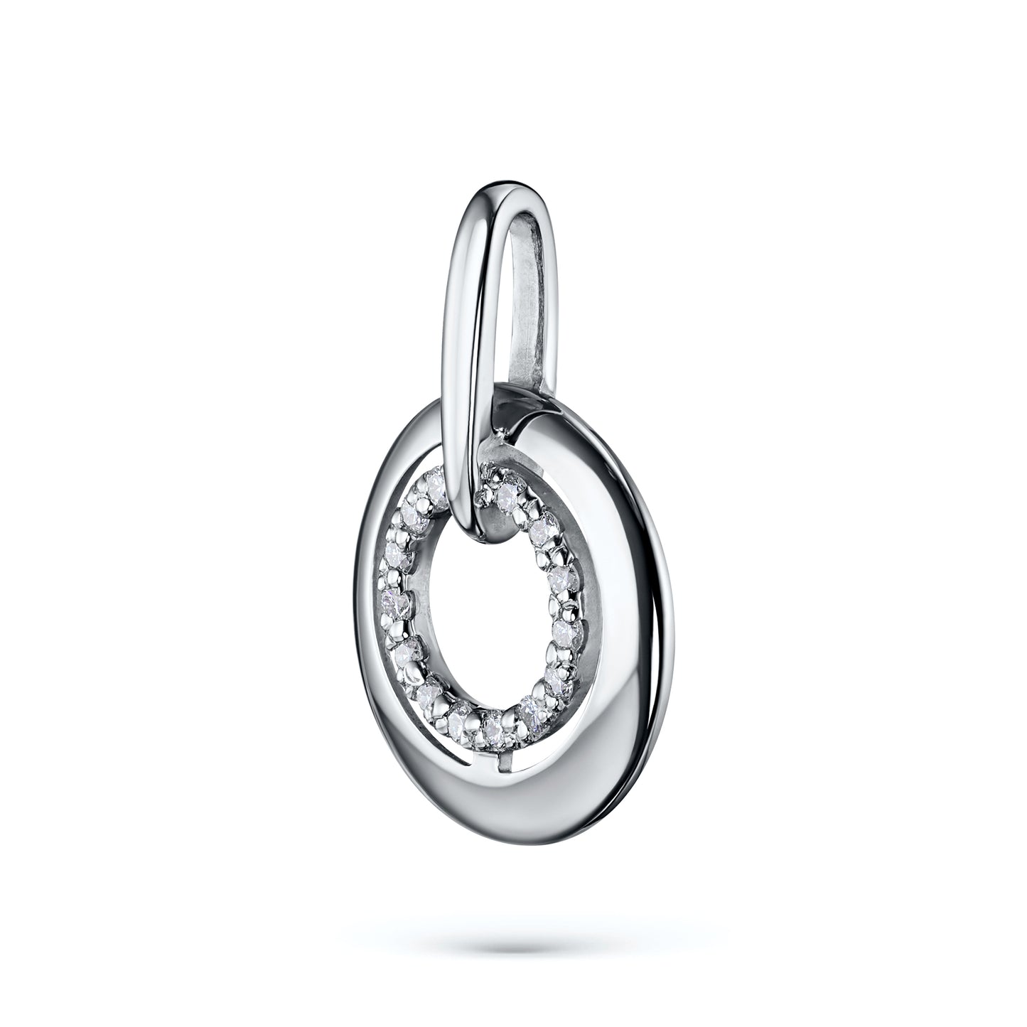 14K White Gold Pendant with Lab-Created Diamonds 1.900 CT.TW