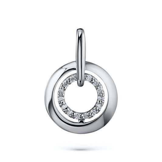 14K White Gold Pendant with Lab-Created Diamonds 1.900 CT.TW