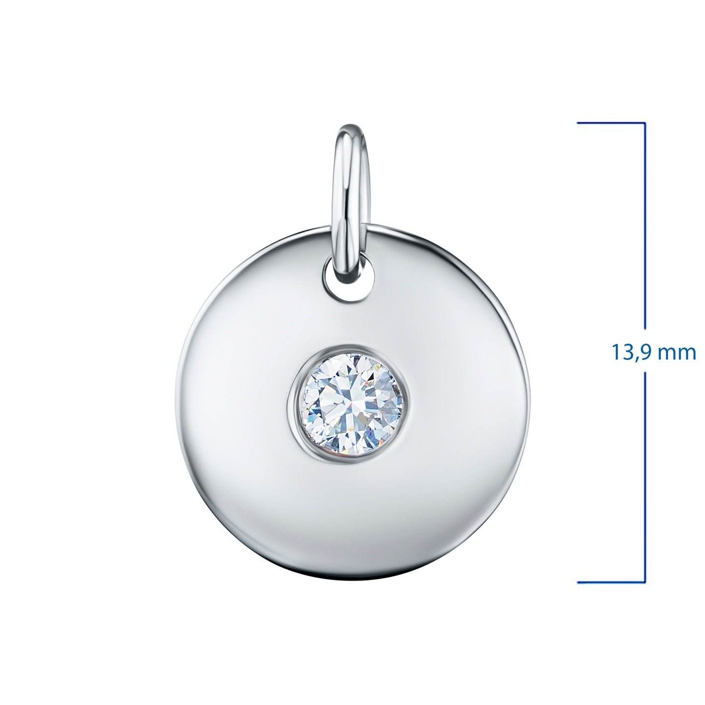 14K Yellow Gold Pendant with Lab-Created Diamonds 0.380 CT.TW