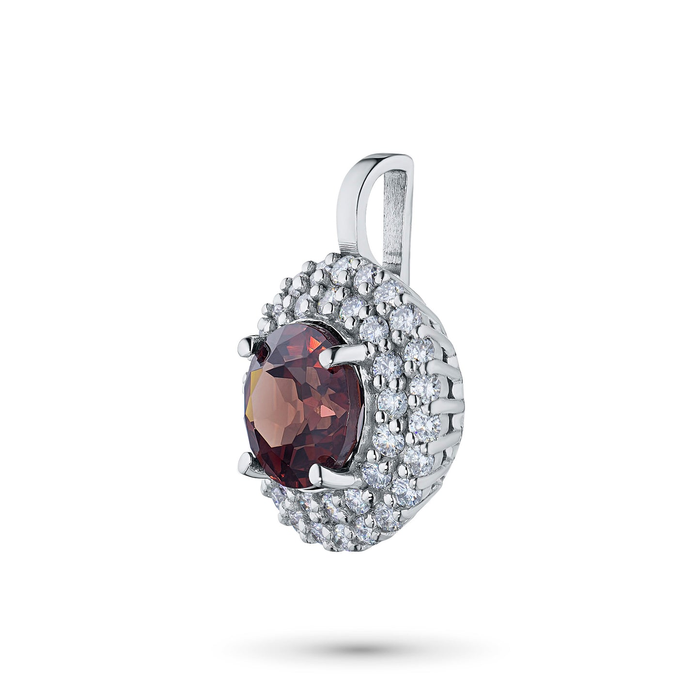 14K White Gold Pendant with Lab-Created Diamonds 3.840 CT.TW