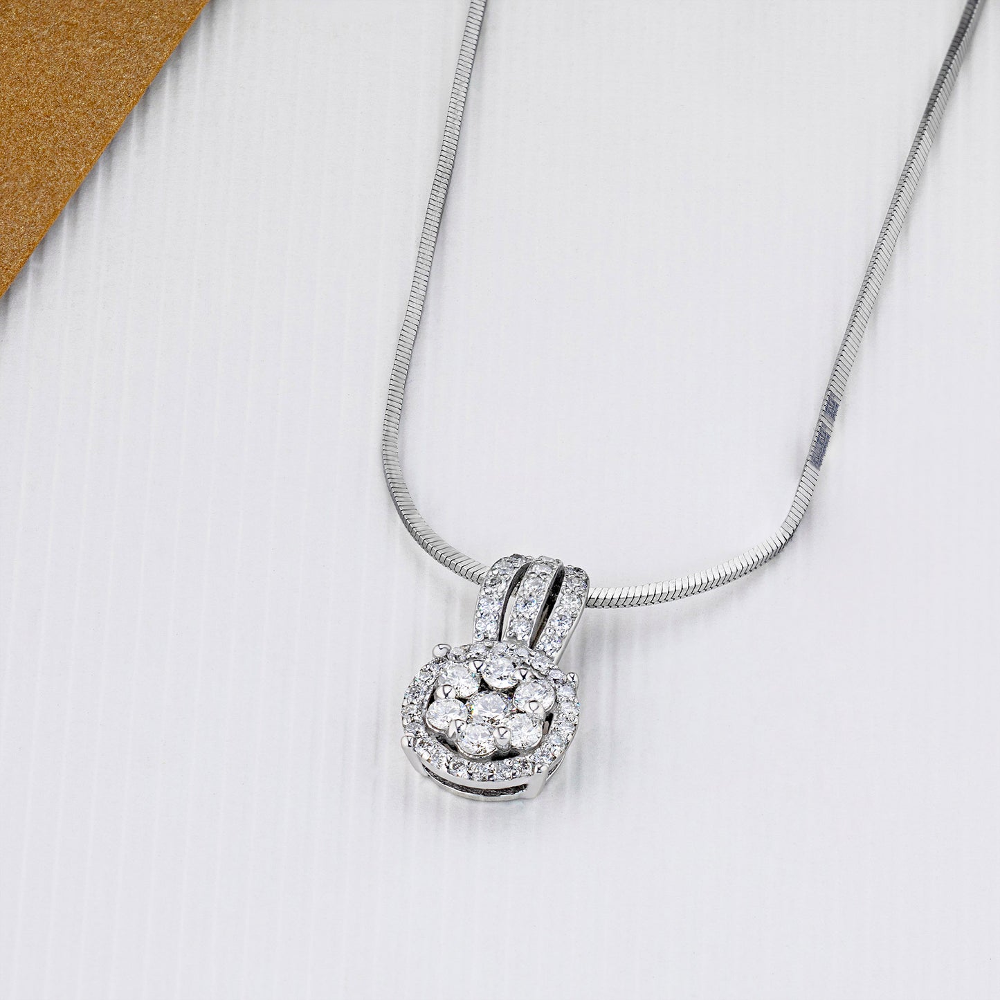 14K Yellow Gold Pendant with Natural Diamonds 5.140 CT.TW