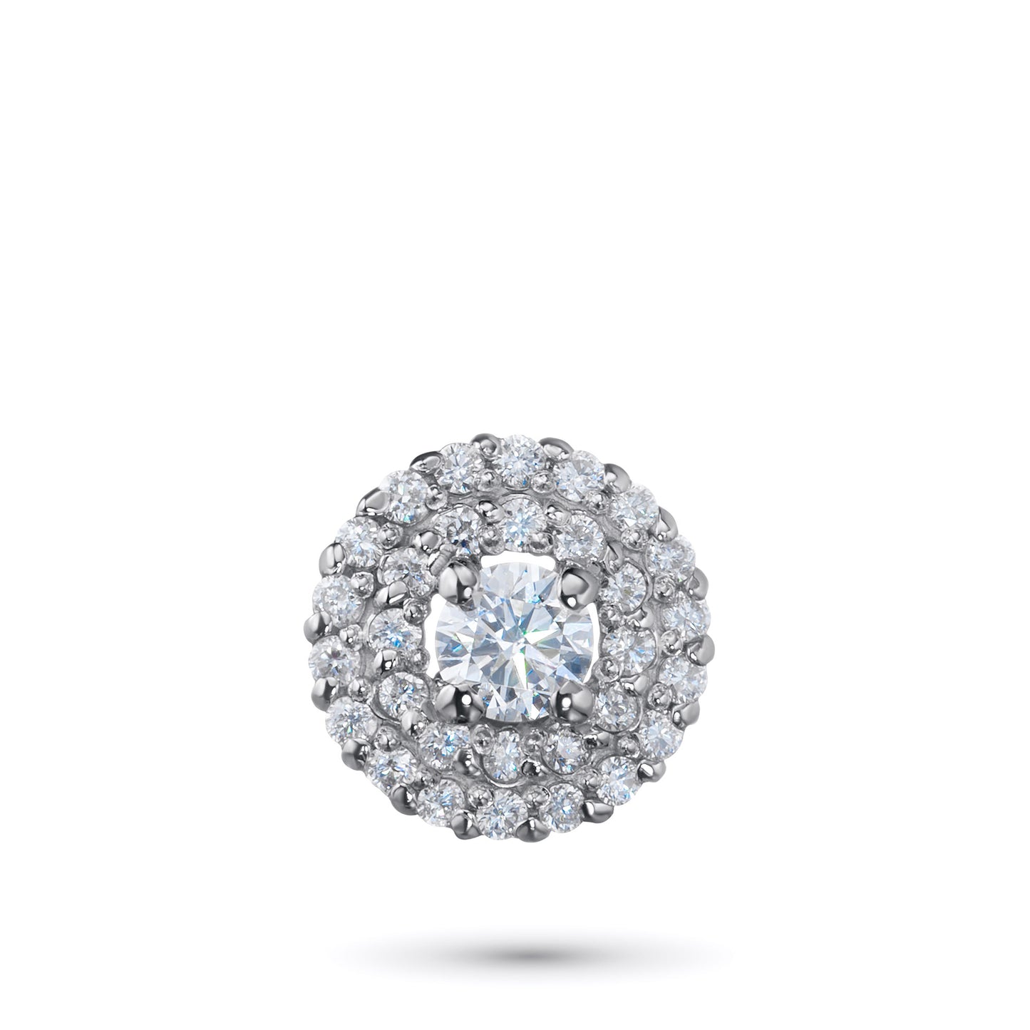14K White Gold Pendant with Natural Diamonds 5.160 CT.TW