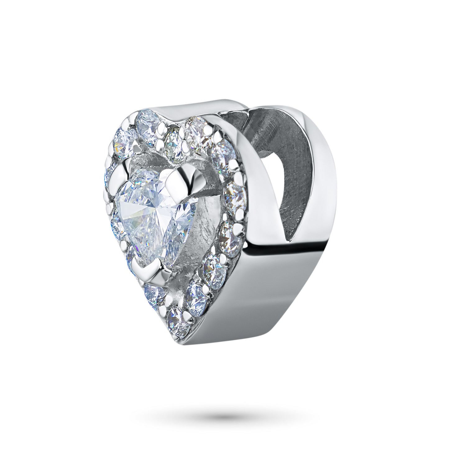 14K White Gold Pendant with Lab-Created Diamonds 2.510 CT.TW