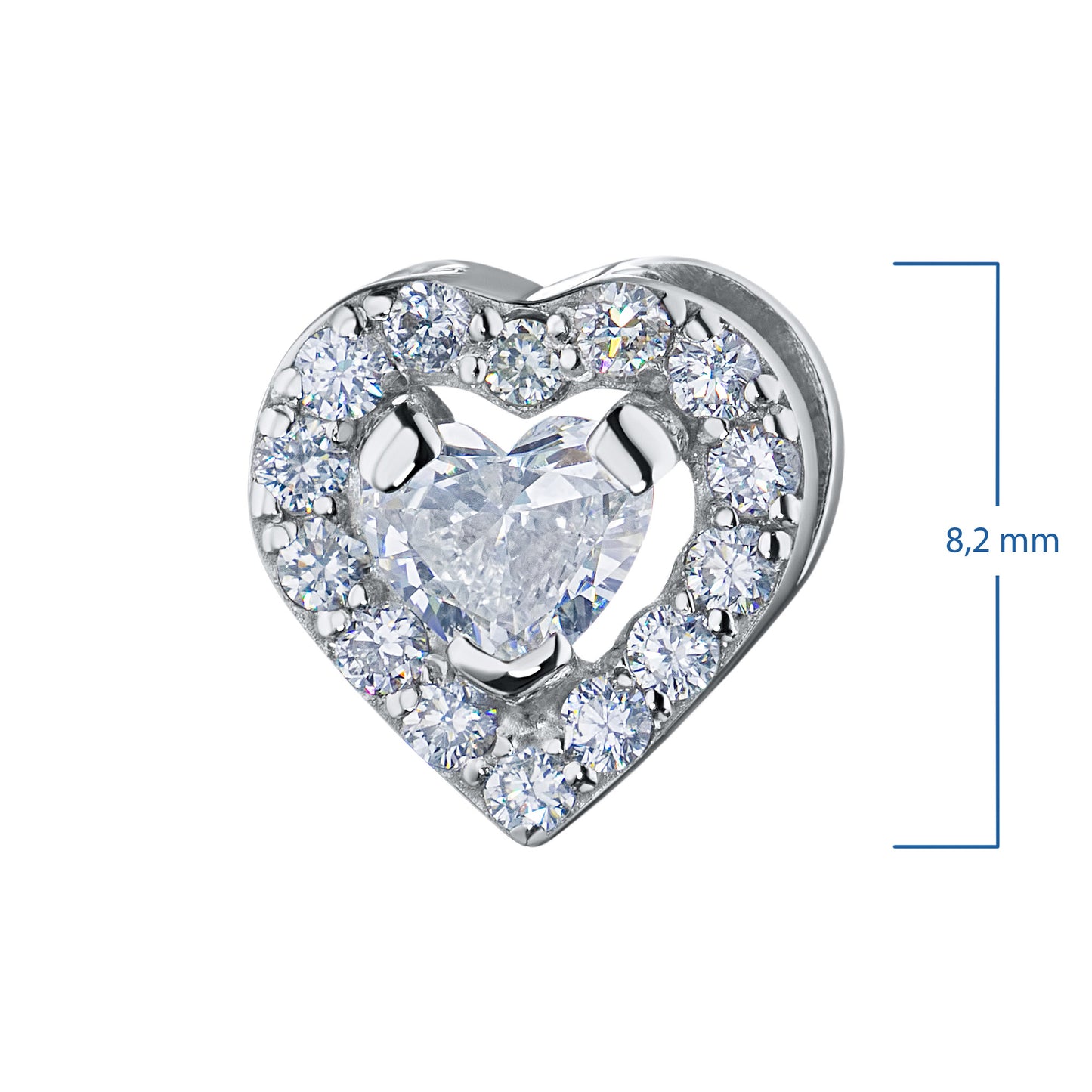 14K White Gold Pendant with Lab-Created Diamonds 2.510 CT.TW