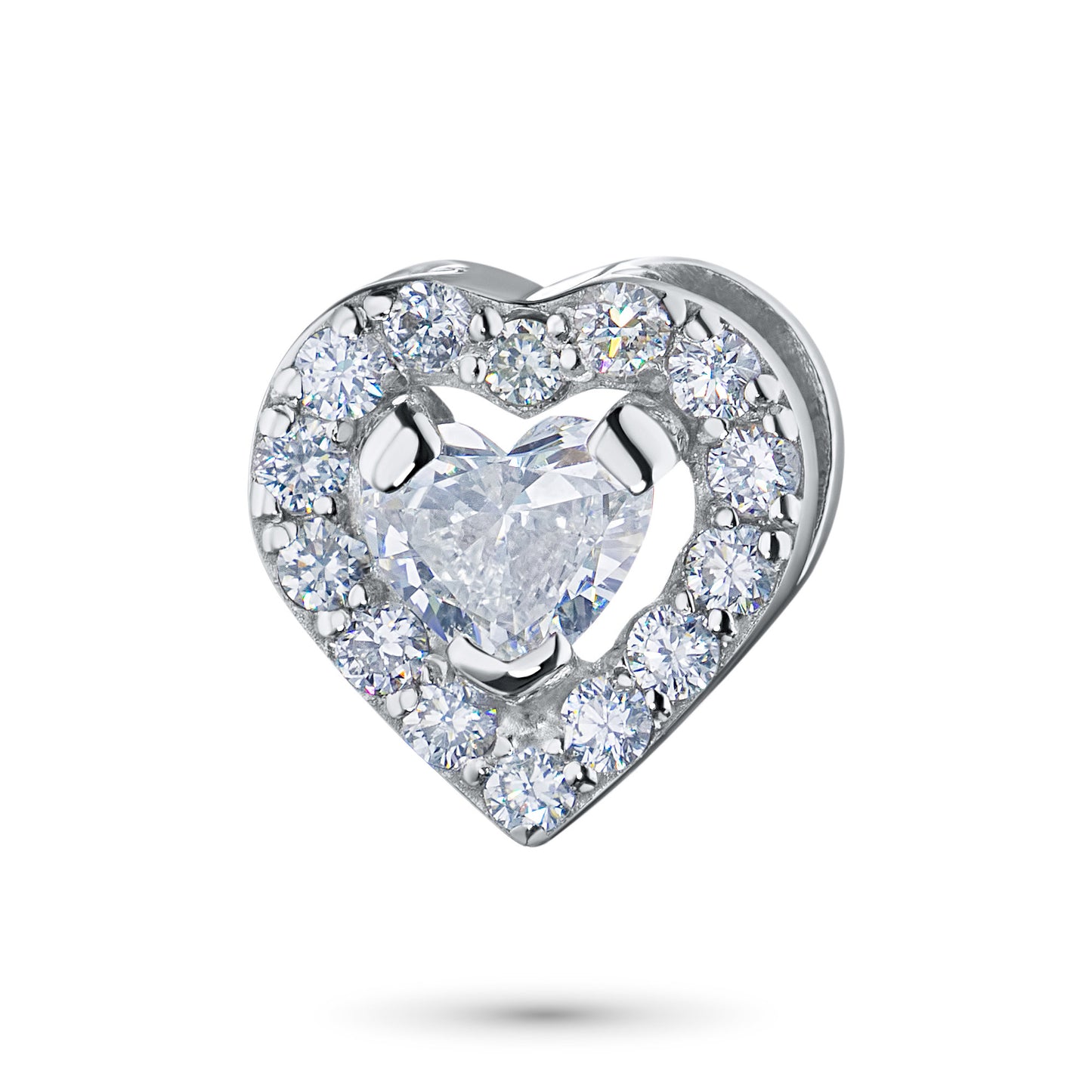 14K White Gold Pendant with Lab-Created Diamonds 2.510 CT.TW