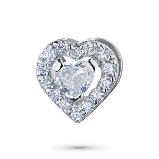 14K White Gold Pendant with Lab-Created Diamonds 2.510 CT.TW