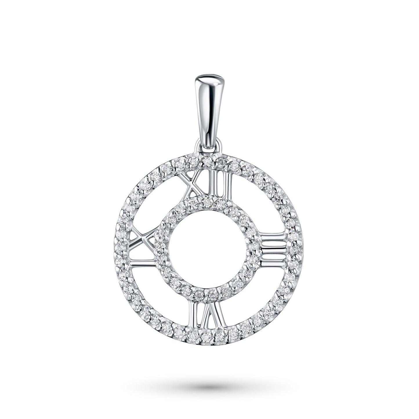 14K Yellow Gold Pendant with Natural Diamonds 11.960 CT.TW