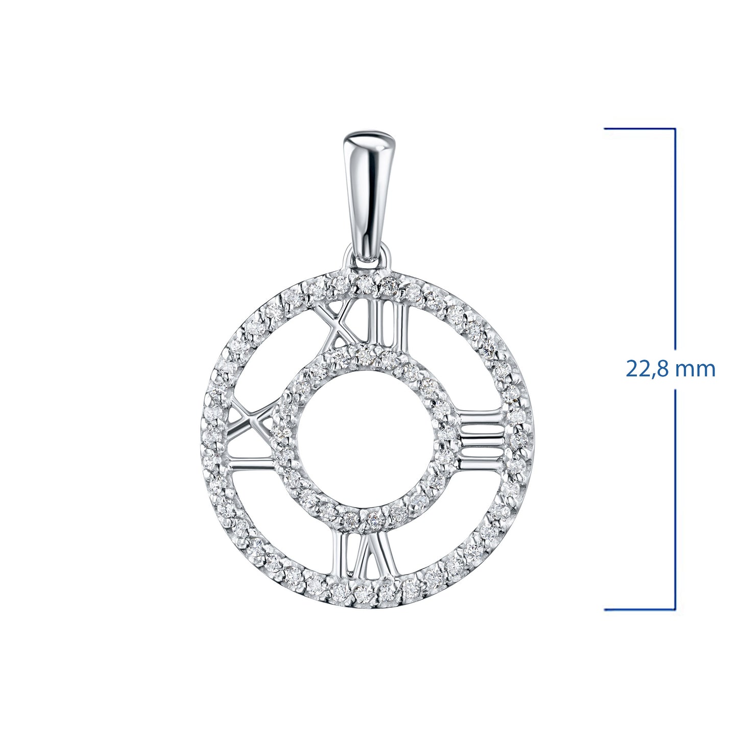 14K Yellow Gold Pendant with Natural Diamonds 11.960 CT.TW