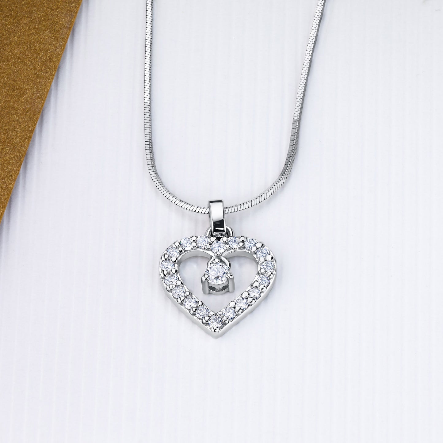 14K White Gold Pendant with Lab-Created Diamonds 8.530 CT.TW