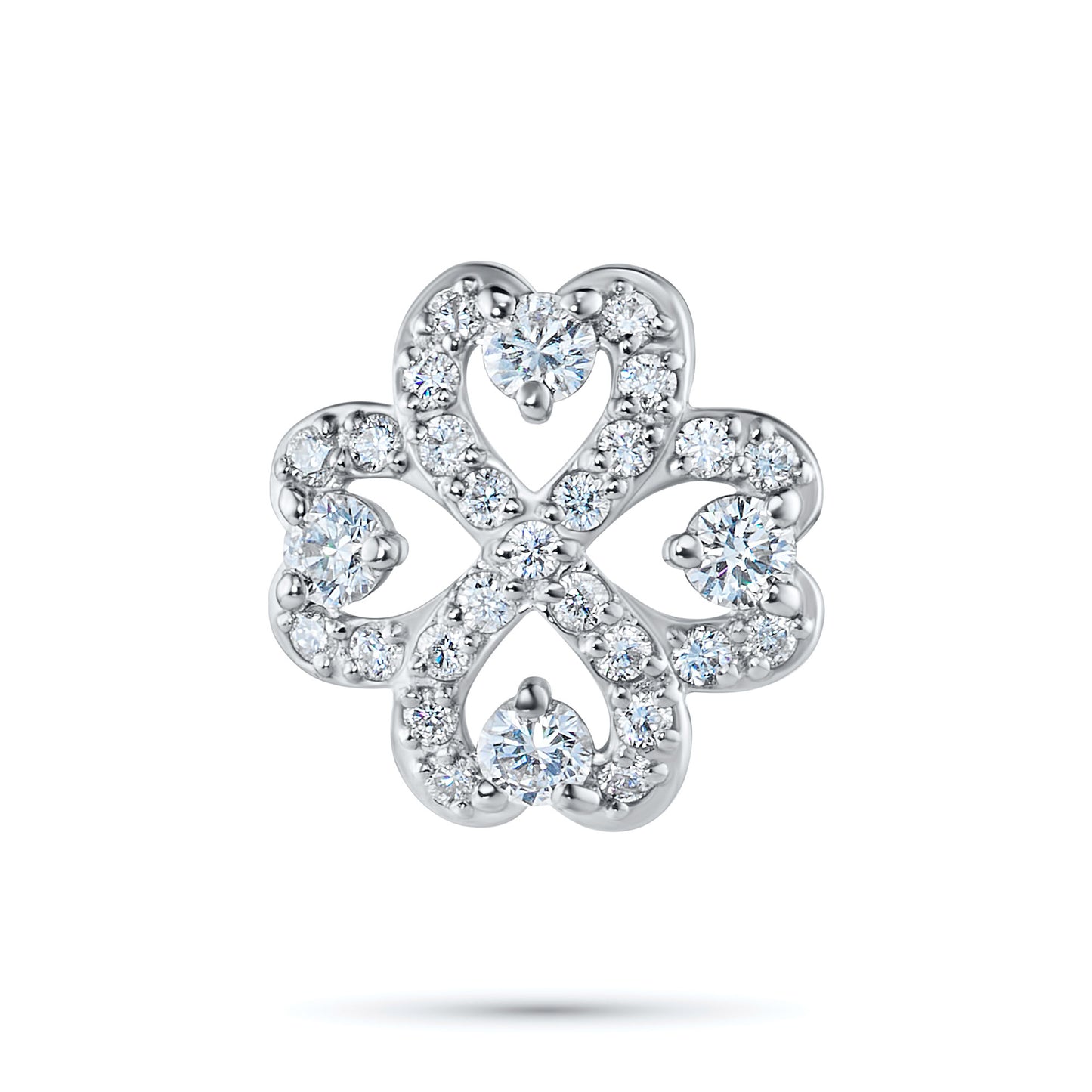 14K White Gold Pendant with Natural Diamonds 5.140 CT.TW