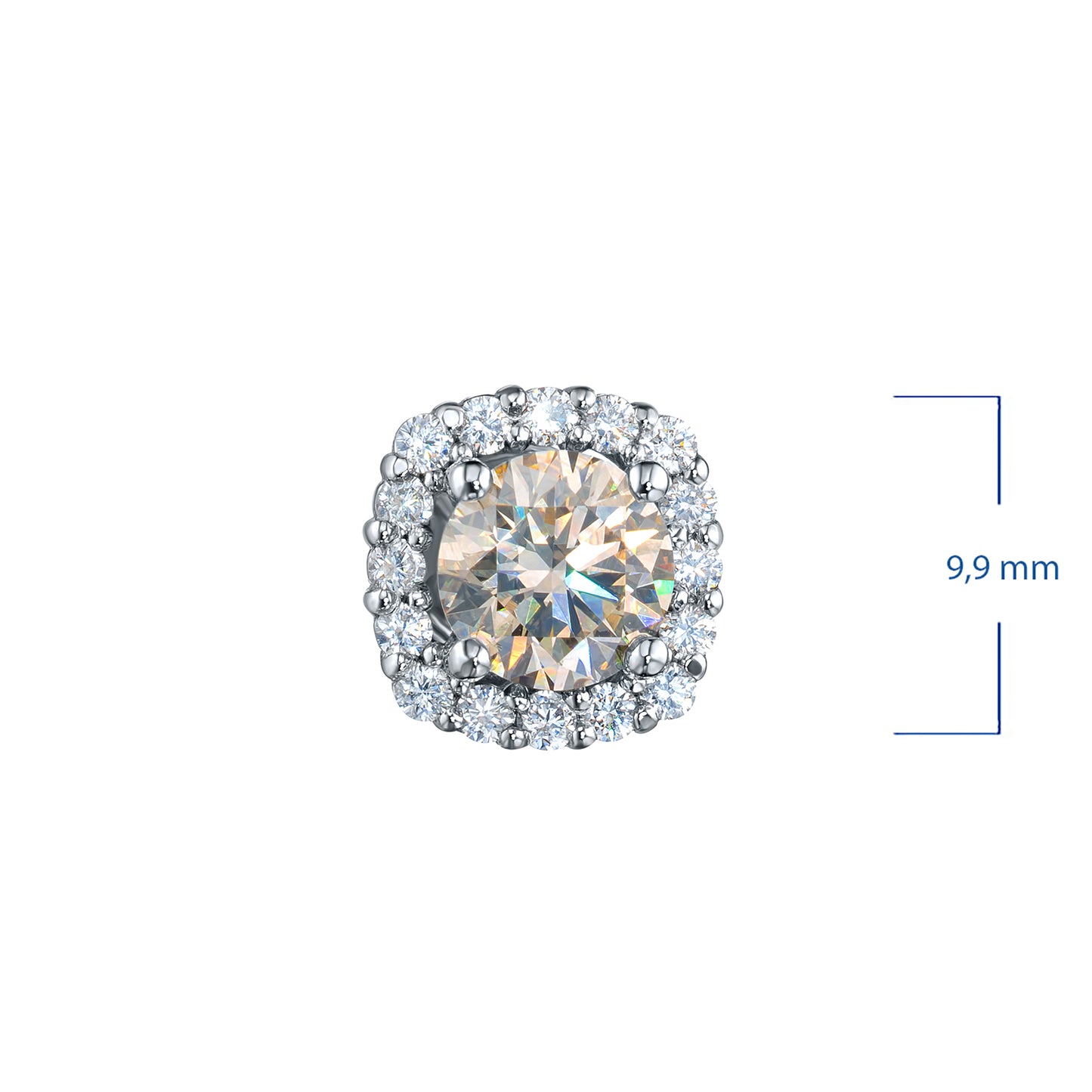 14K Yellow Gold Earring Studs with Lab-Created Diamonds 18.850 CT.TW
