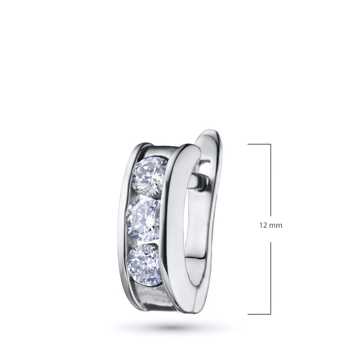 14K White Gold Earrings with Lab-Created Diamonds 5.020 CT.TW
