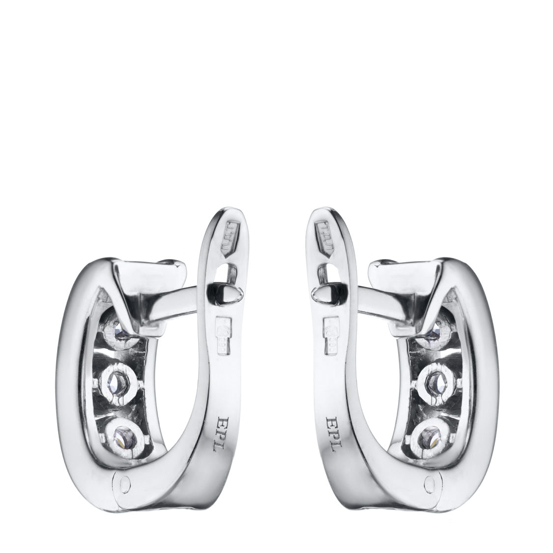 14K White Gold Earrings with Lab-Created Diamonds 5.020 CT.TW