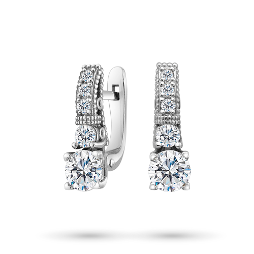 14K Yellow Gold Earrings with Lab-Created Diamonds 5.930 CT.TW