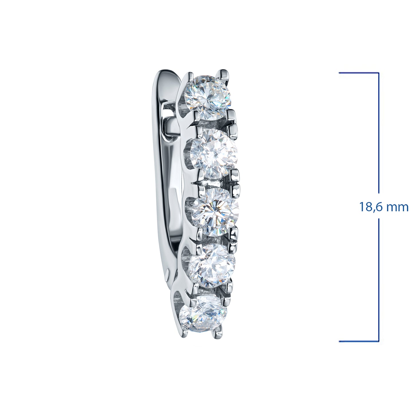 14K White Gold Earrings with Lab-Created Diamonds 15.470 CT.TW
