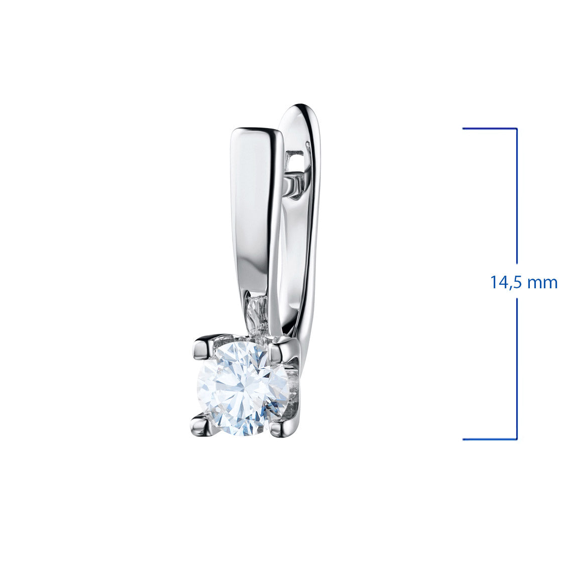 14K White Gold Earrings with Lab-Created Diamonds 1.330 CT.TW