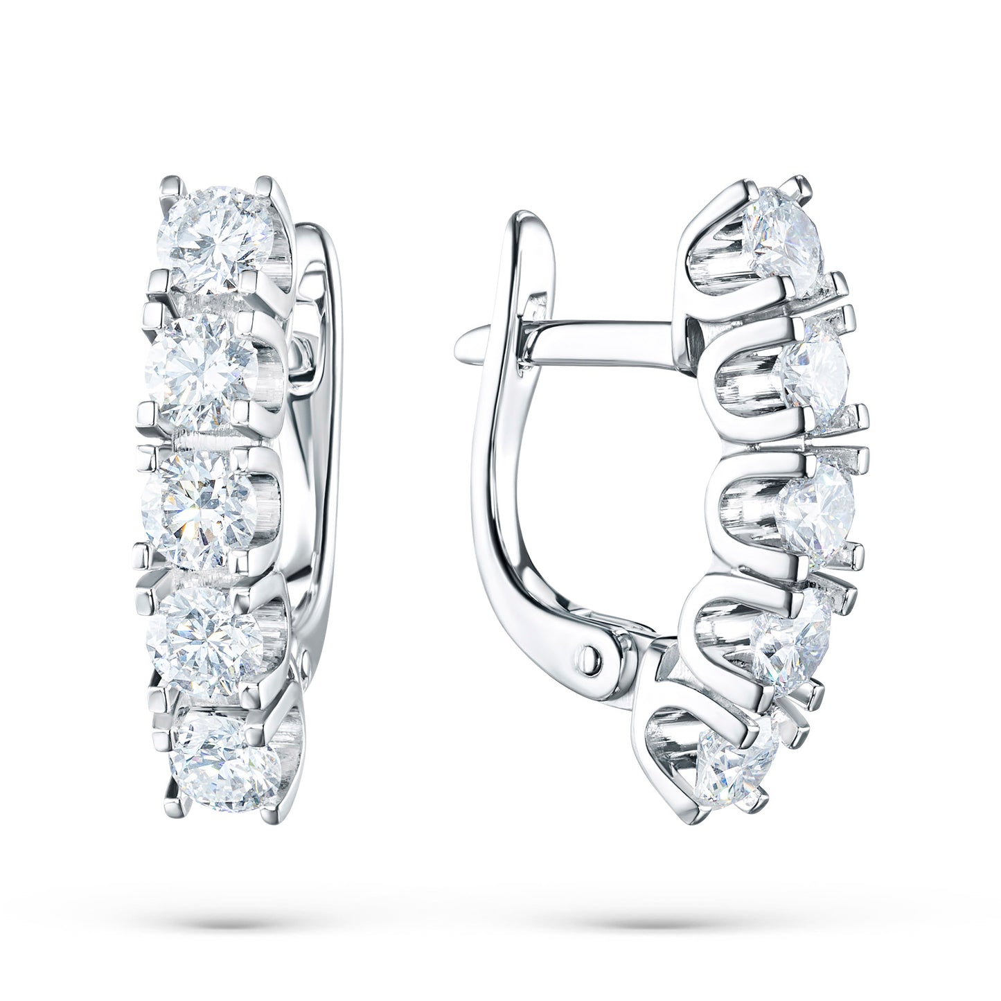 14K Yellow Gold Earrings with Natural Diamonds 16.800 CT.TW