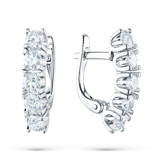 14K Yellow Gold Earrings with Natural Diamonds 16.800 CT.TW