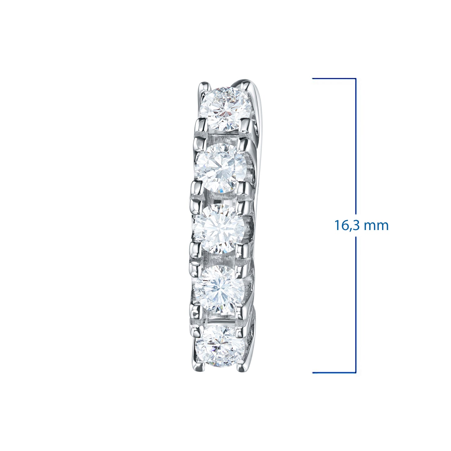 14K White Gold Earrings with Lab-Created Diamonds 10.810 CT.TW
