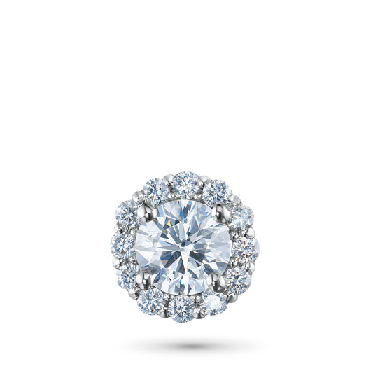14K White Gold Pendant with Lab-Created Diamonds 5.360 CT.TW