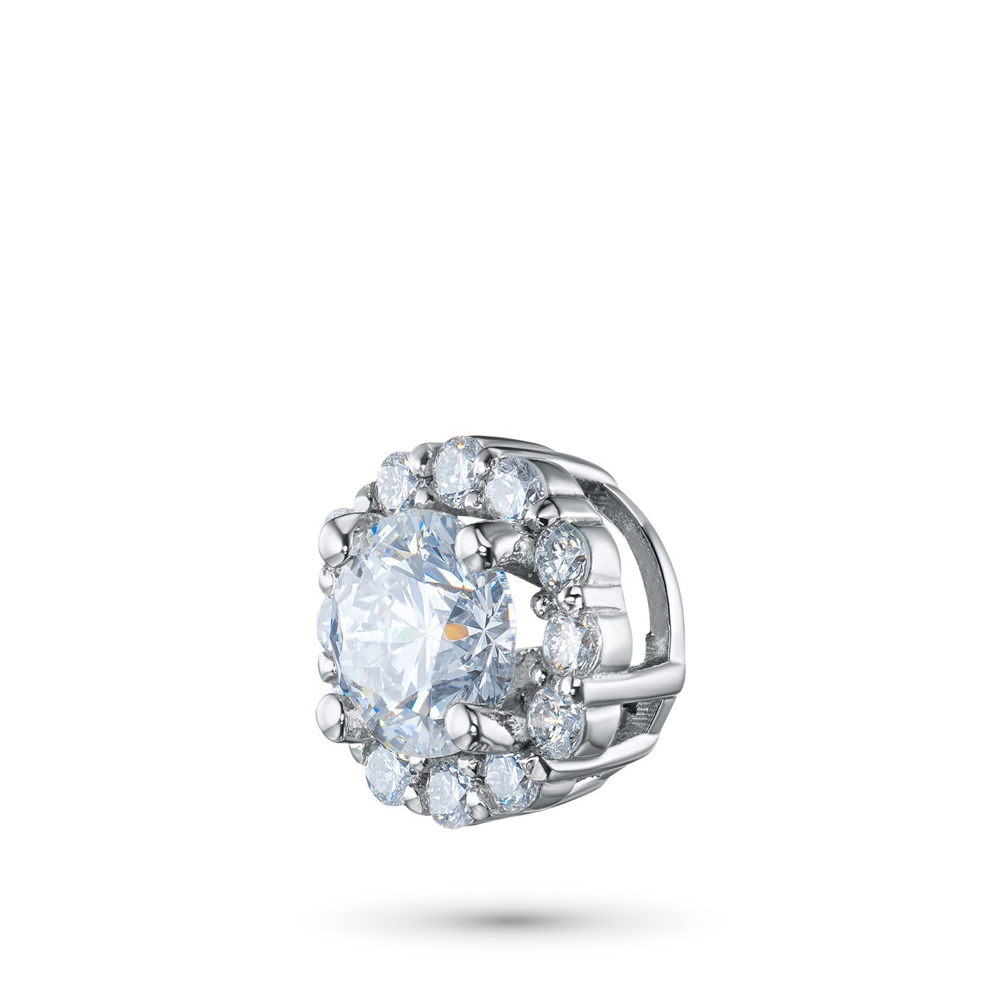 14K White Gold Pendant with Lab-Created Diamonds 5.360 CT.TW