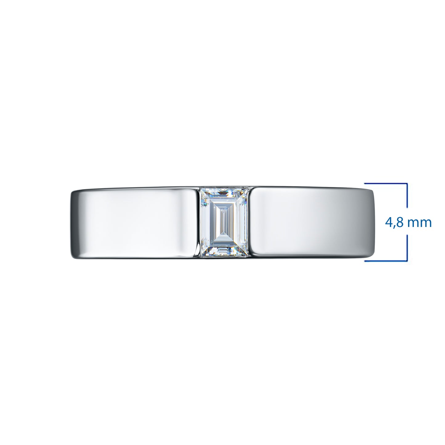 14K White Gold Ring with Lab-Created Diamonds 0.270 CT.TW