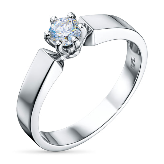 14K White Gold Ring with Lab-Created Diamonds 0.800 CT.TW