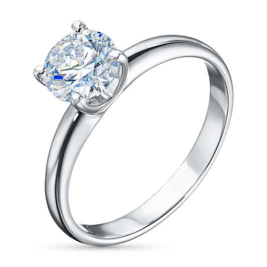 14K White Gold Ring with Lab-Created Diamonds 1.120 CT.TW