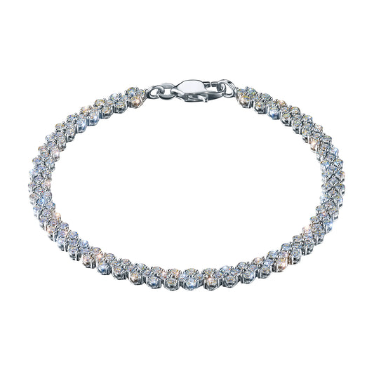14K White Gold Bracelet with Lab-Created Diamonds 573.500 CT.TW