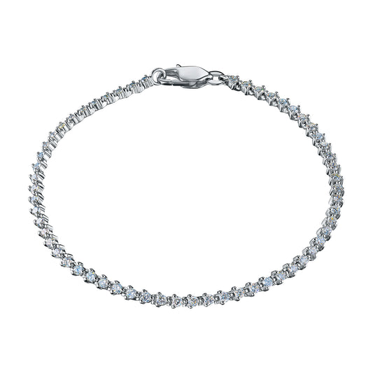 14K White Gold Bracelet with Lab-Created Diamonds 95.370 CT.TW